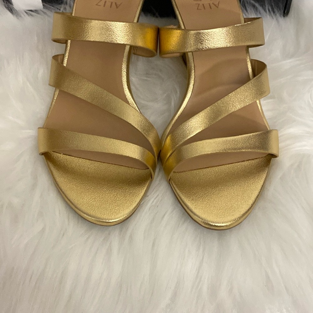 Naturalizer Gold Strappy Heels